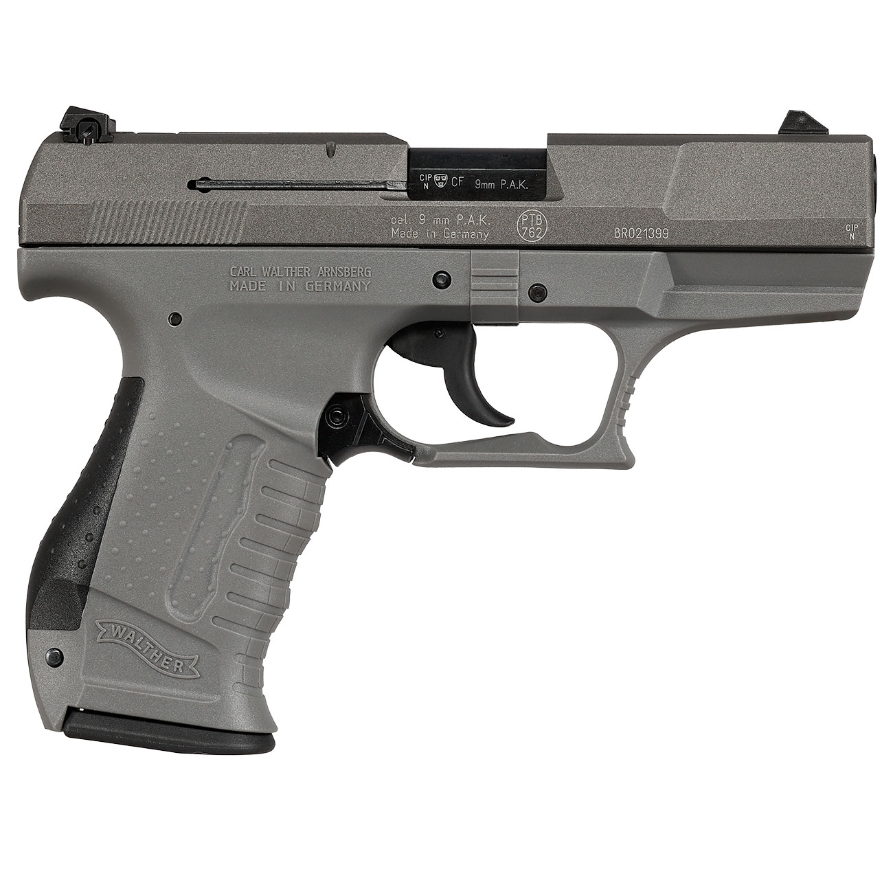 Walther P99 SV Schreckschuss Pistole 9 mm P.A.K. grau mit Stahlverschluss Bild 3
