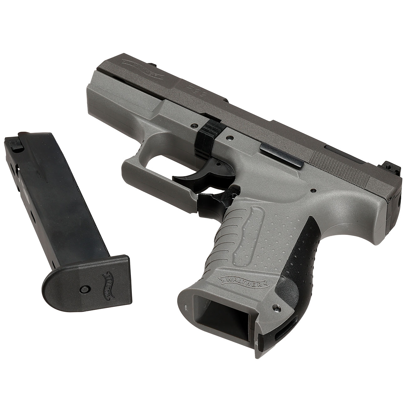 Walther P99 SV Schreckschuss Pistole 9 mm P.A.K. grau mit Stahlverschluss Bild 6
