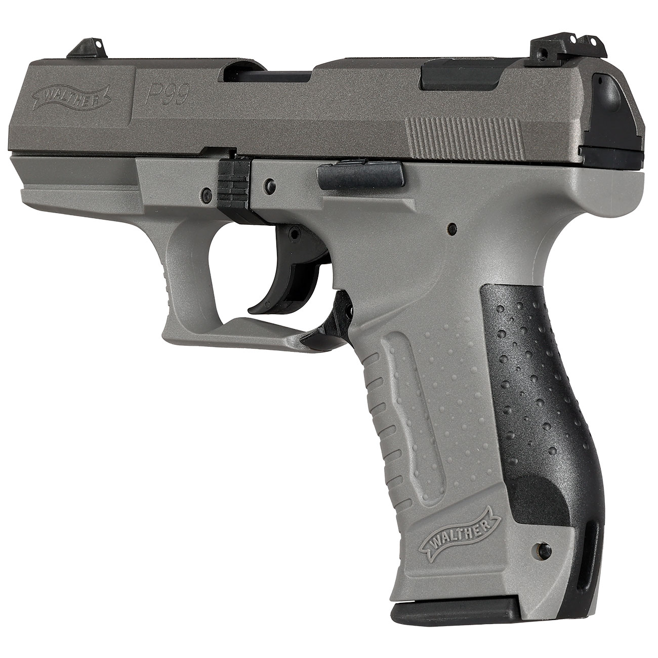 Walther P99 SV Schreckschuss Pistole 9 mm P.A.K. grau mit Stahlverschluss Bild 7