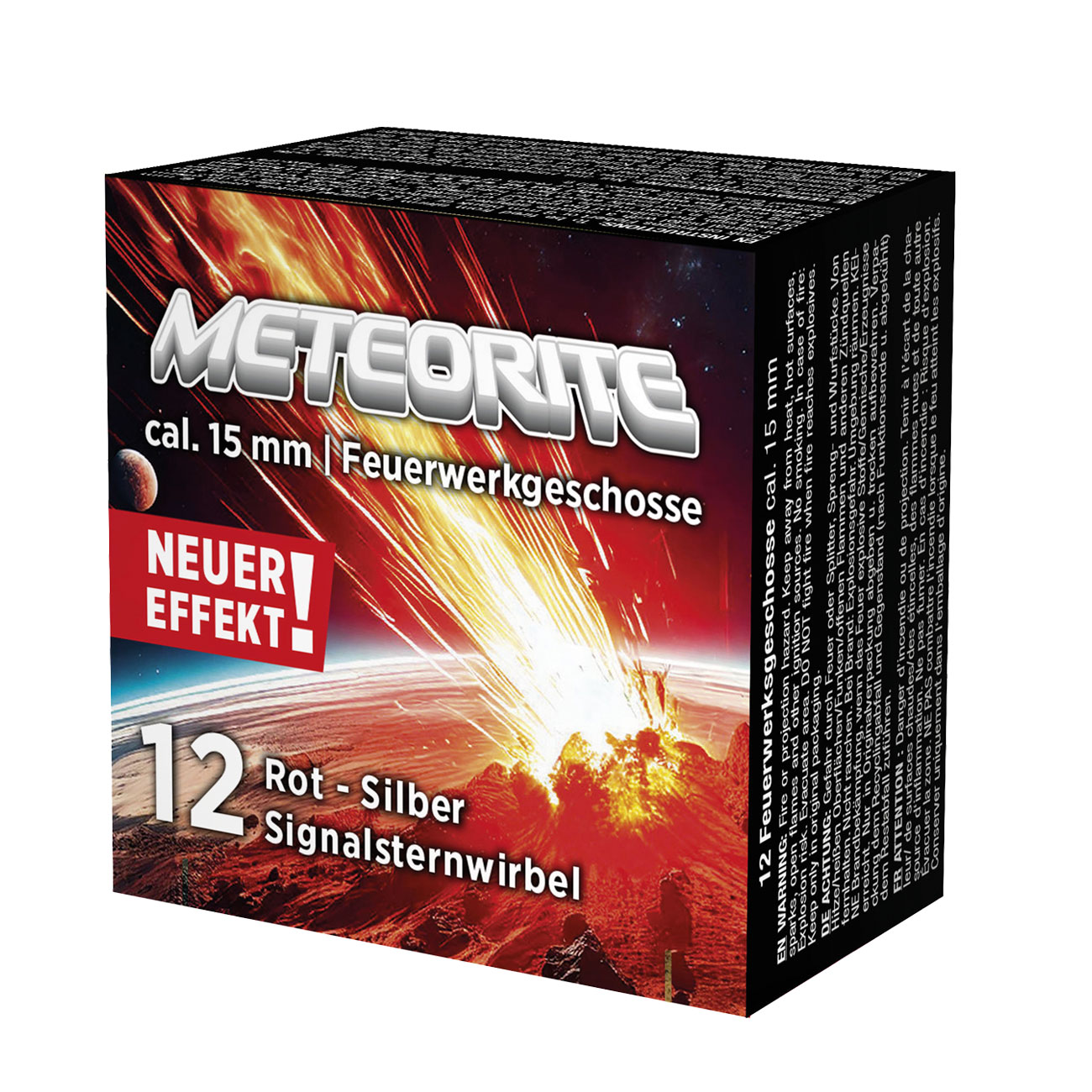 Umarex Signaleffekt Leucht-Signalsternwirbel Meteorite rot/silber 12 Stck Bild 1