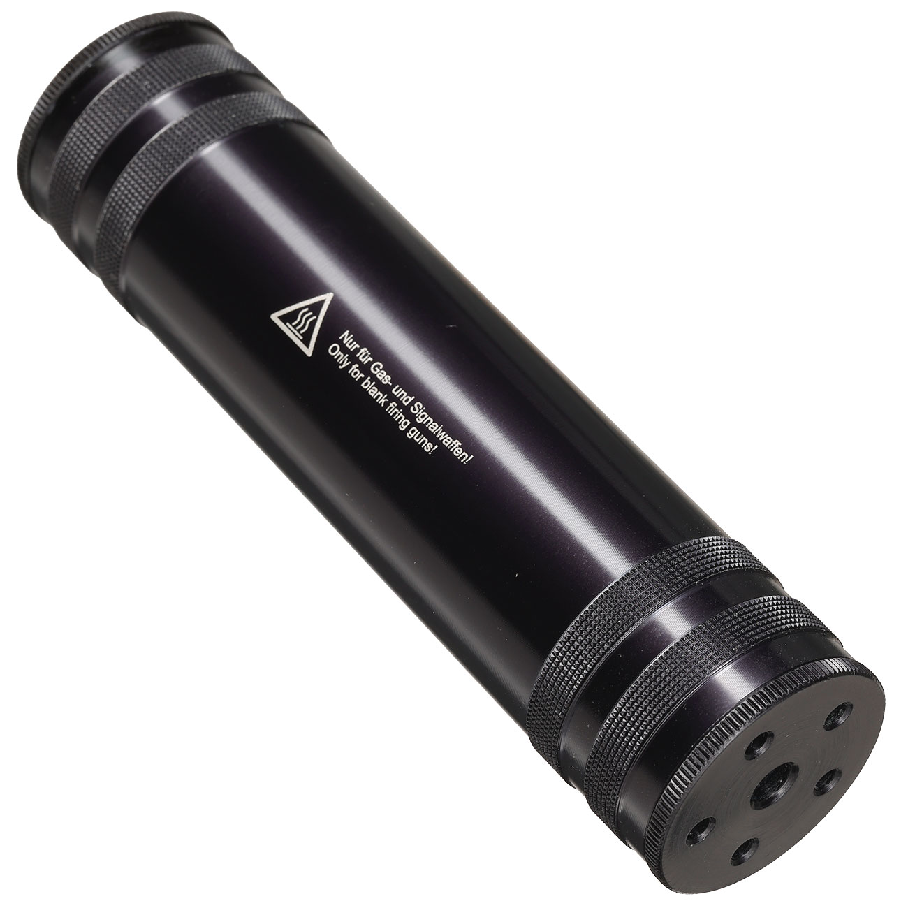 Zoraki Schalld�mpfer f. Schreckschusswaffen inkl. 4 Montageadapter schwarz Bild 1