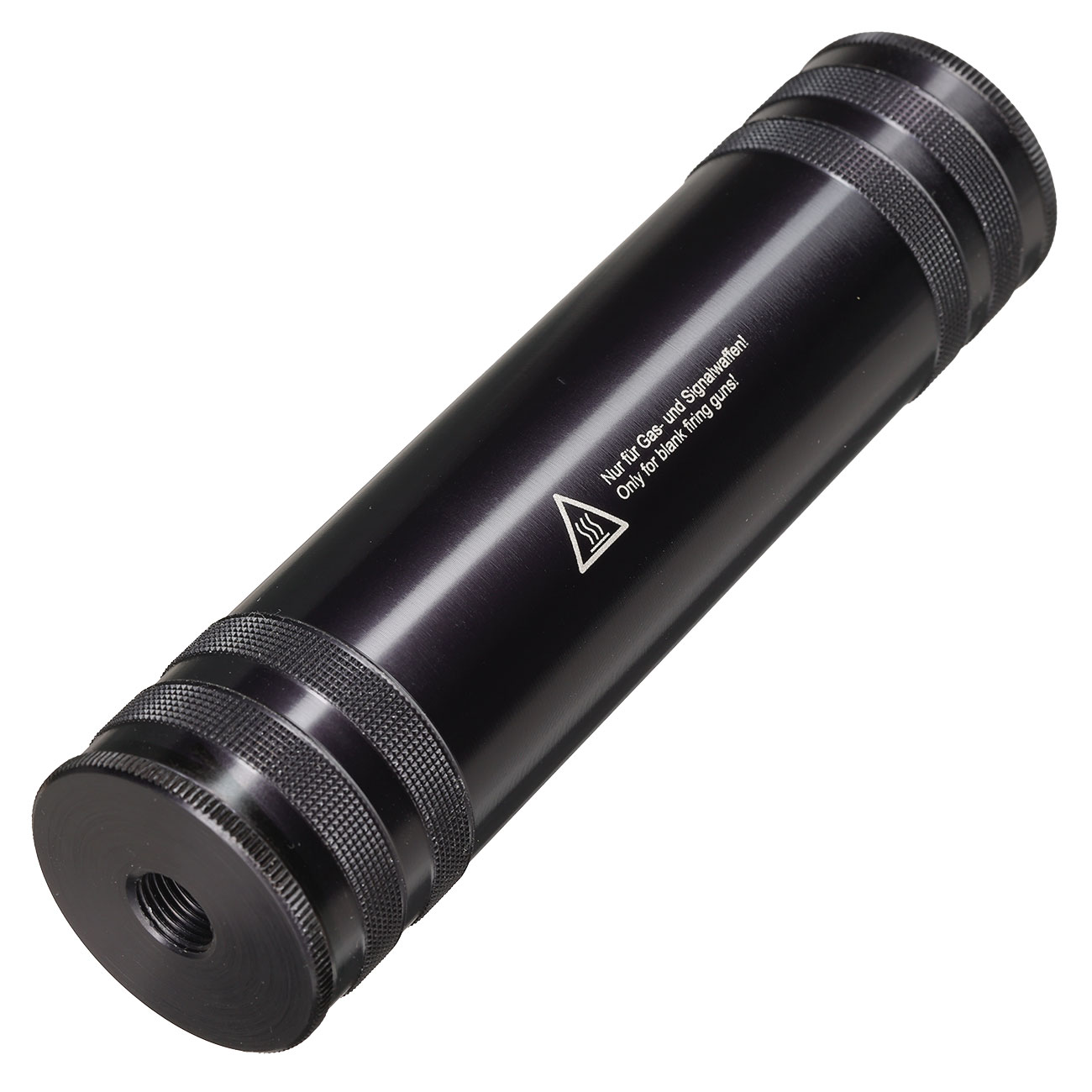 Zoraki Schalld�mpfer f. Schreckschusswaffen inkl. 4 Montageadapter schwarz Bild 2