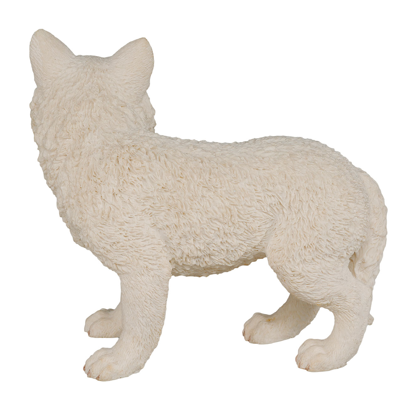 Dekofigur weier Wolf Welpe stehend 11 x 12 cm Bild 4