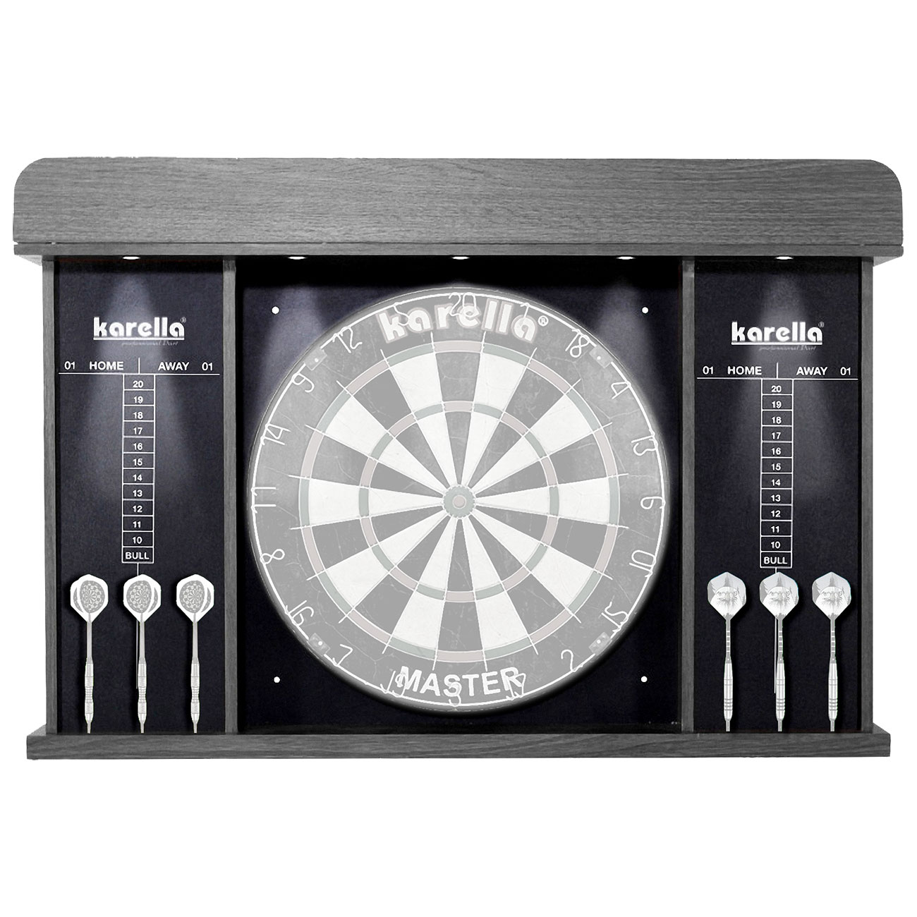 Karella Dart Cabinet Arena Mit Led Beleuchtung Ohne Board Und