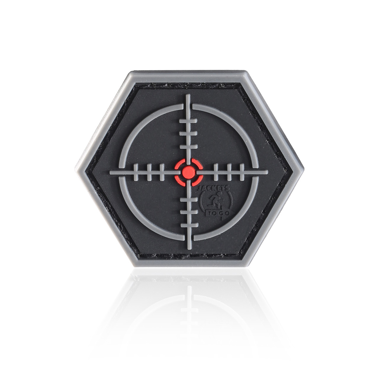 JTG 3D Rubber Patch mit Klettflche Sniper Scope schwarz/grau