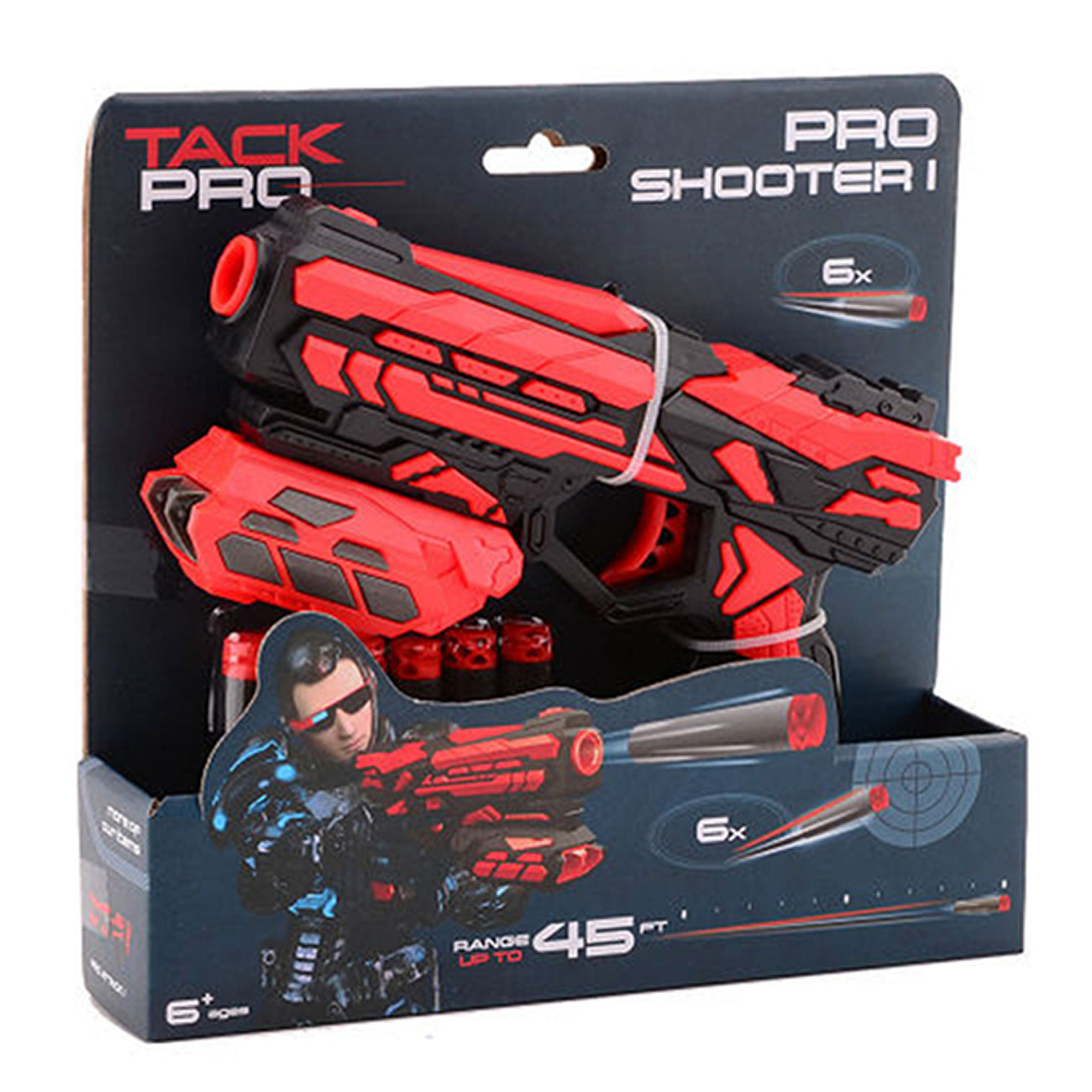 Tack Pro Shooter Set - 18 cm inkl. 6 Pfeile Bild 1