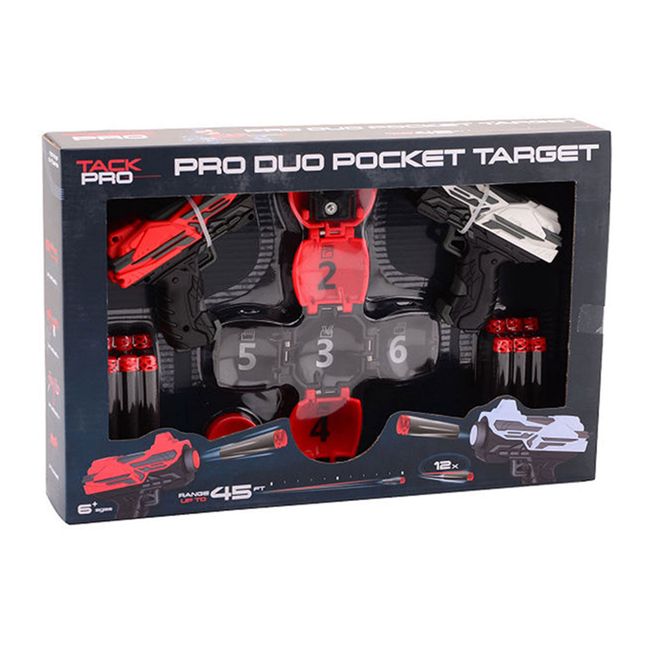 Tack Pro Shooter Set - 2 x 11 cm Duo Pocket Target inkl. 12 Pfeile Bild 1