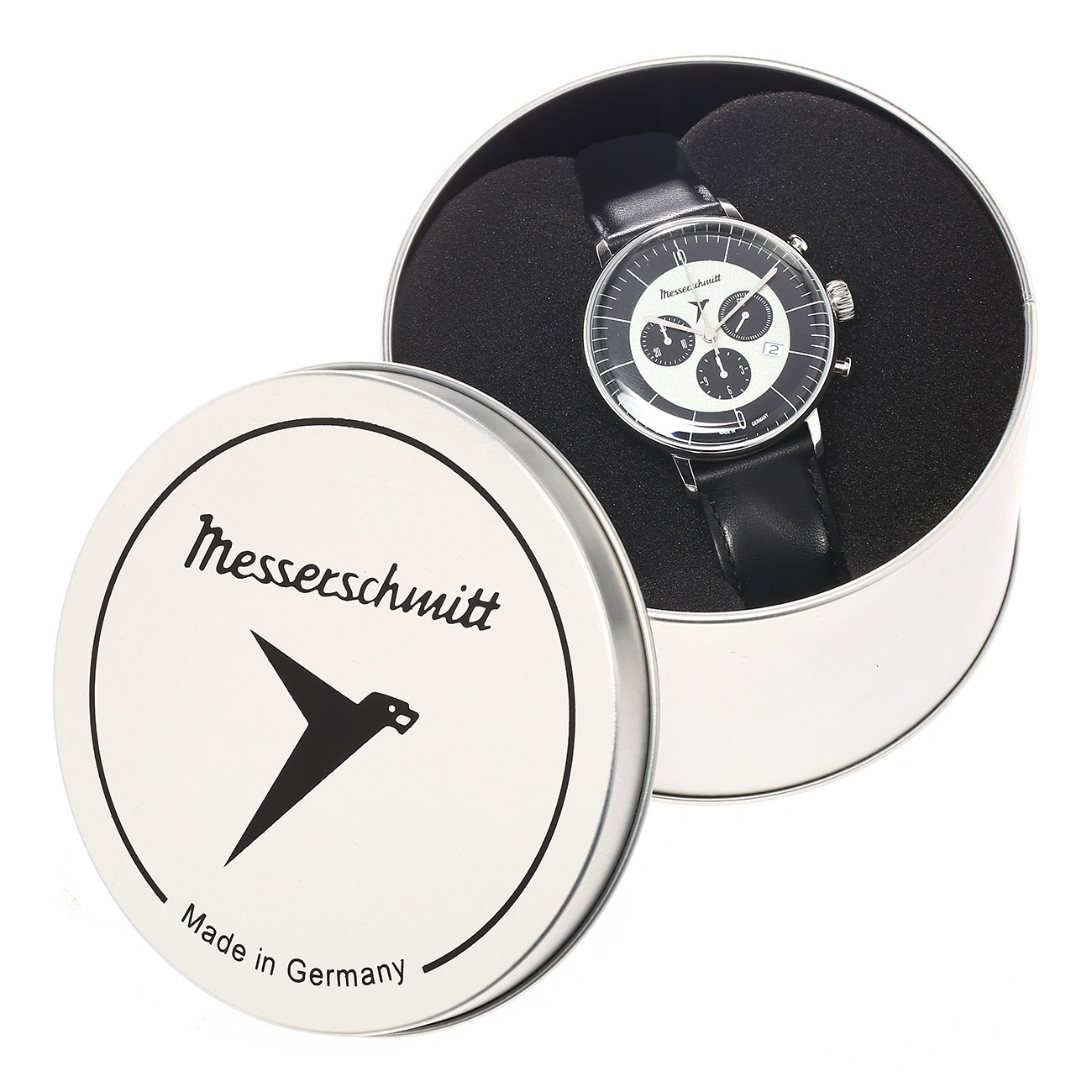 Messerschmitt Chronograph ME-4H176 mit Lederband Bild 1
