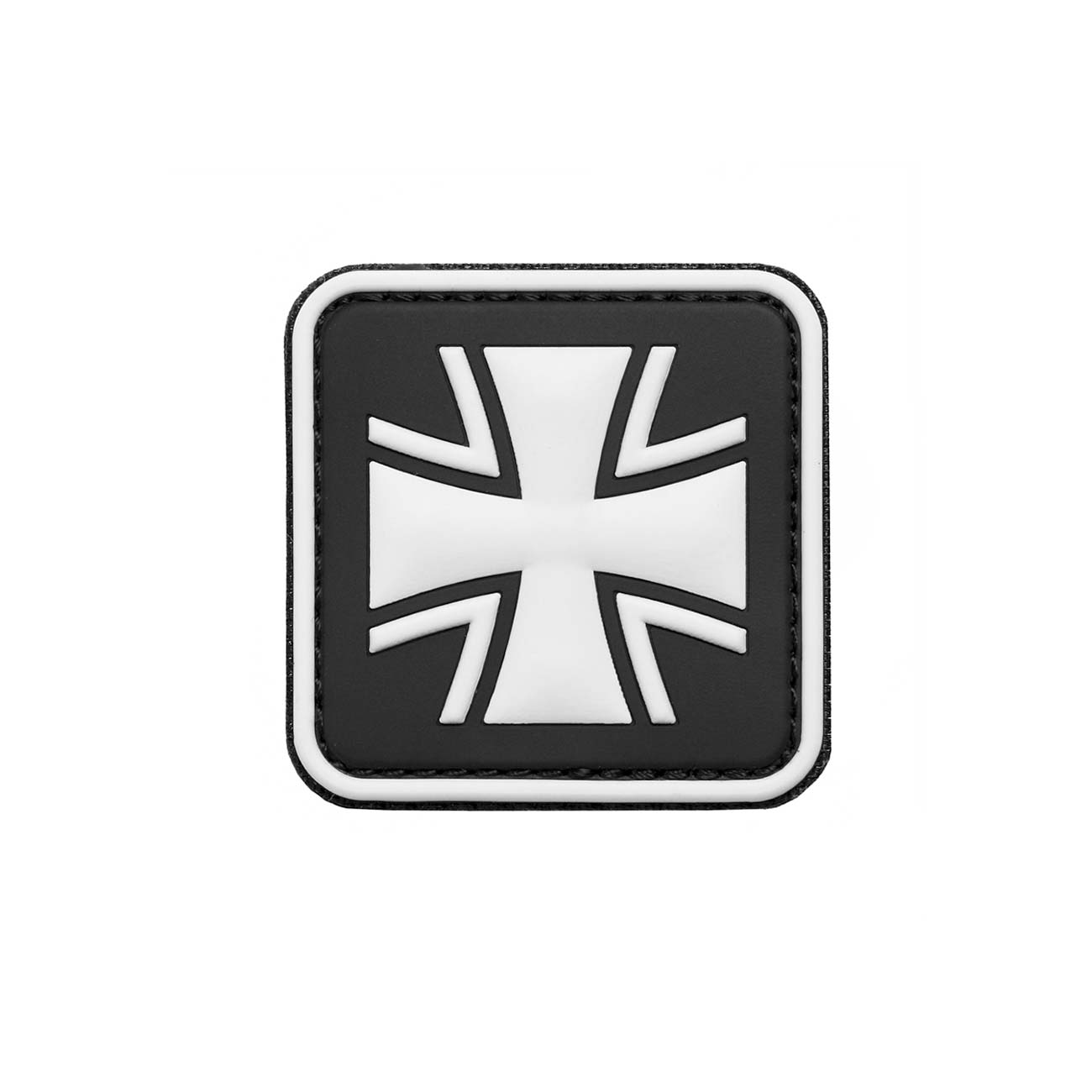 3D Rubber Patch mit Klettflche Eisernes Kreuz schwarz/wei