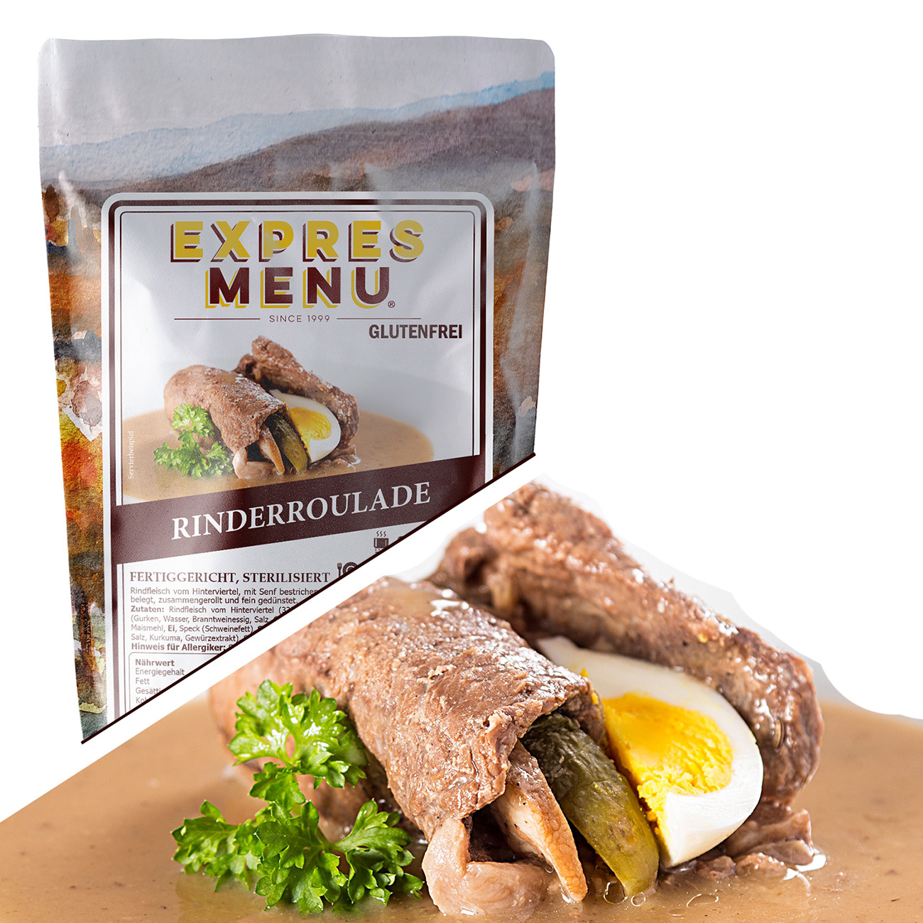 Outdoor-Mahlzeit Rinderroulade glutenfrei Bild 1