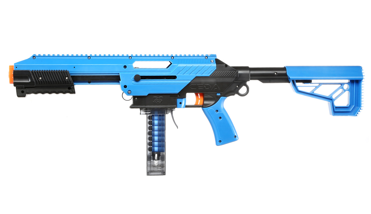 CEDA Model-S Jet Blaster blau/schwarz inkl. 15 Darts