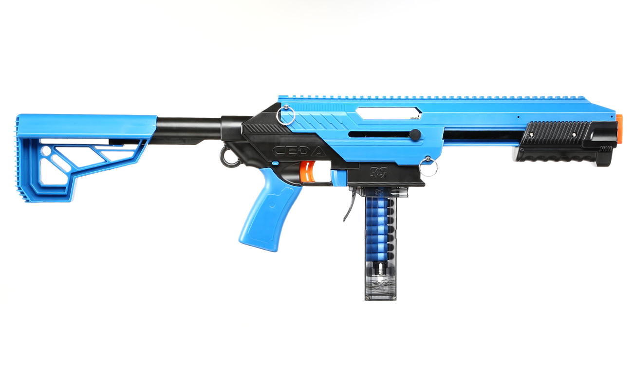 CEDA Model-S Jet Blaster blau/schwarz inkl. 15 Darts Bild 1