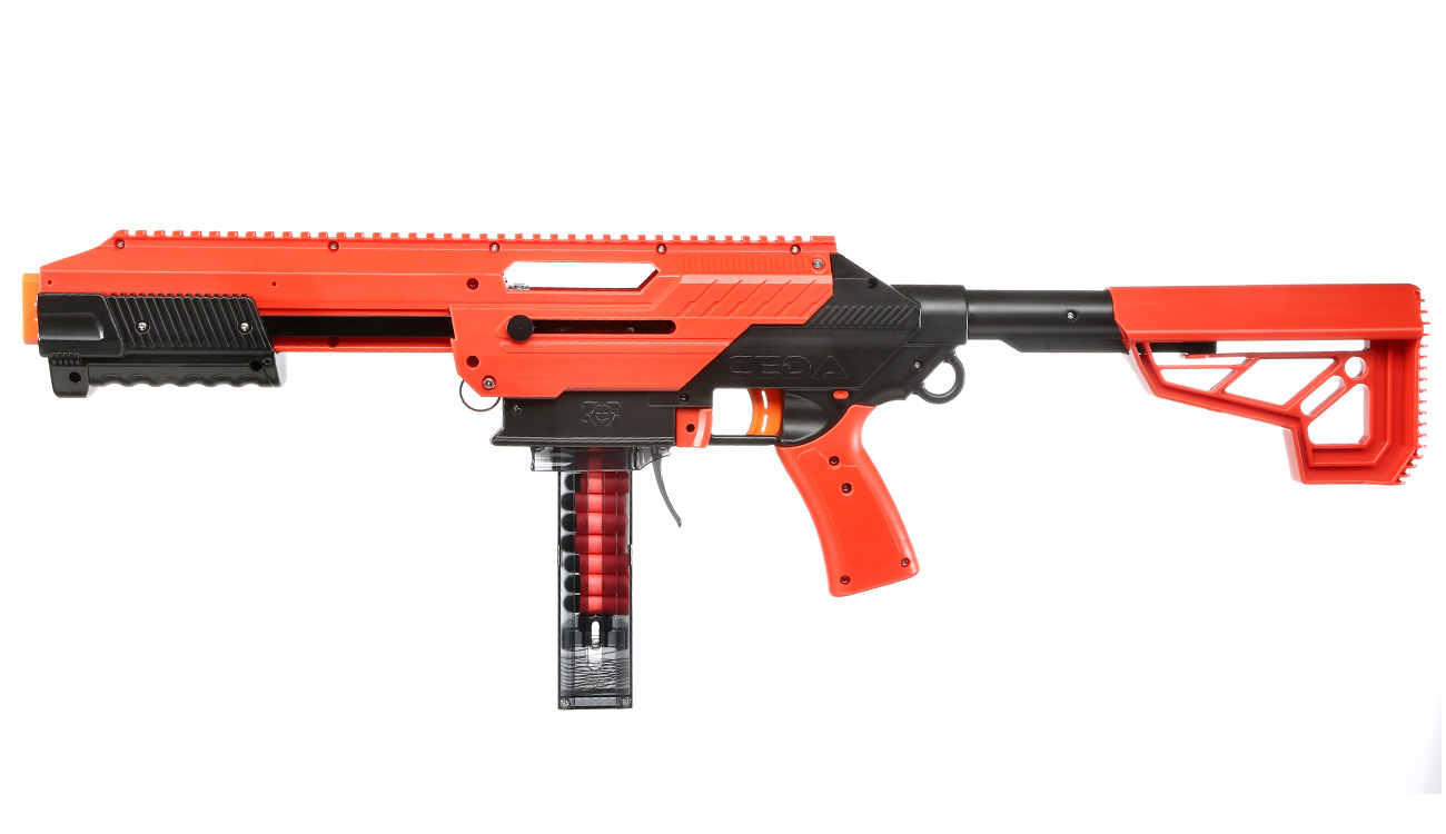 CEDA Model-S Jet Blaster rot/schwarz inkl. 15 Darts