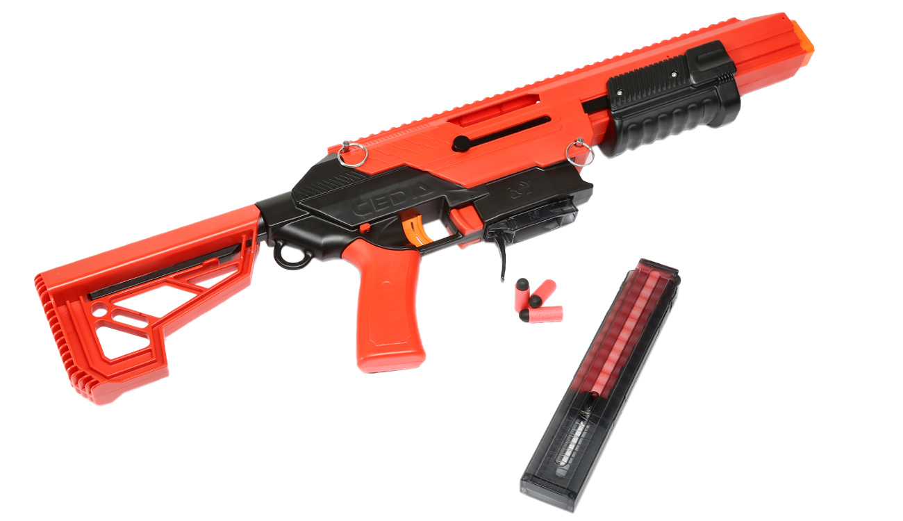 CEDA Model-S Jet Blaster rot/schwarz inkl. 15 Darts Bild 1