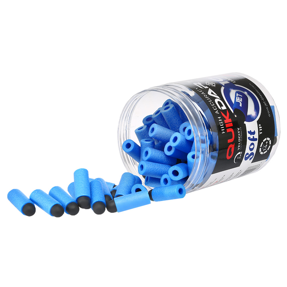 CEDA 100 Stck Schaumstoff High Accuracy Quick Darts blau fr Jet Blaster Model-S Bild 1