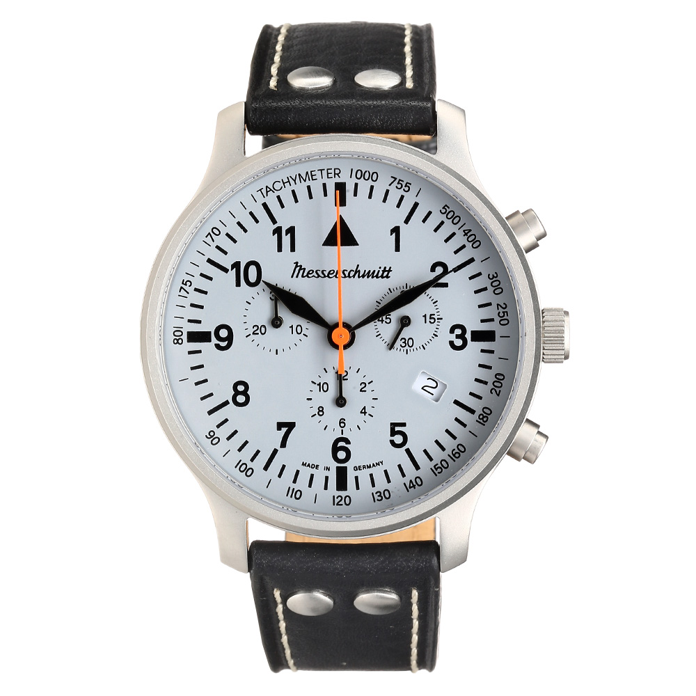 Messerschmitt Chronograph ME-3H201 mit Lederarmband