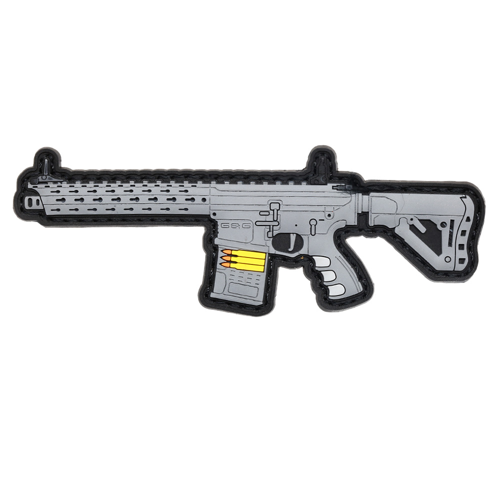 G&G 3D Rubber Patch mit Klettflchen TR16 MBR 308SR Airsoft Sturmgewehr grau