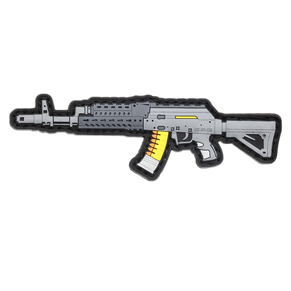 G&G 3D Rubber Patch mit Klettflche RK74-T Airsoft Sturmgewehr grau