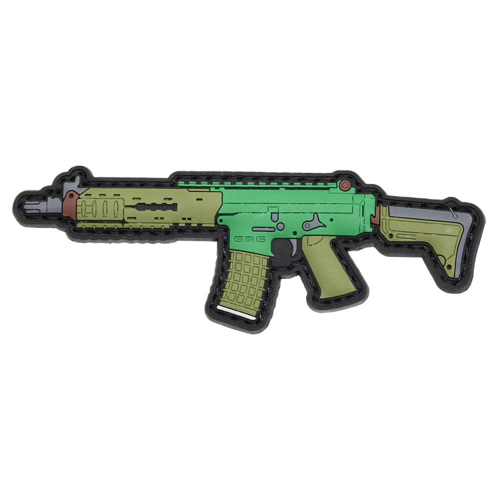 G&G 3D Rubber Patch mit Klettflche GK5C Airsoft Sturmgewehr grn
