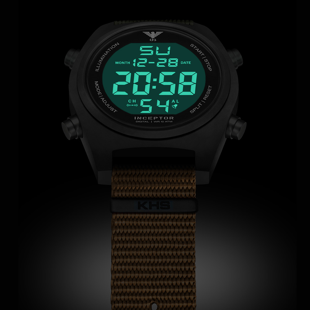 KHS Inceptor Black Steel Digital Natoband beige Bild 3