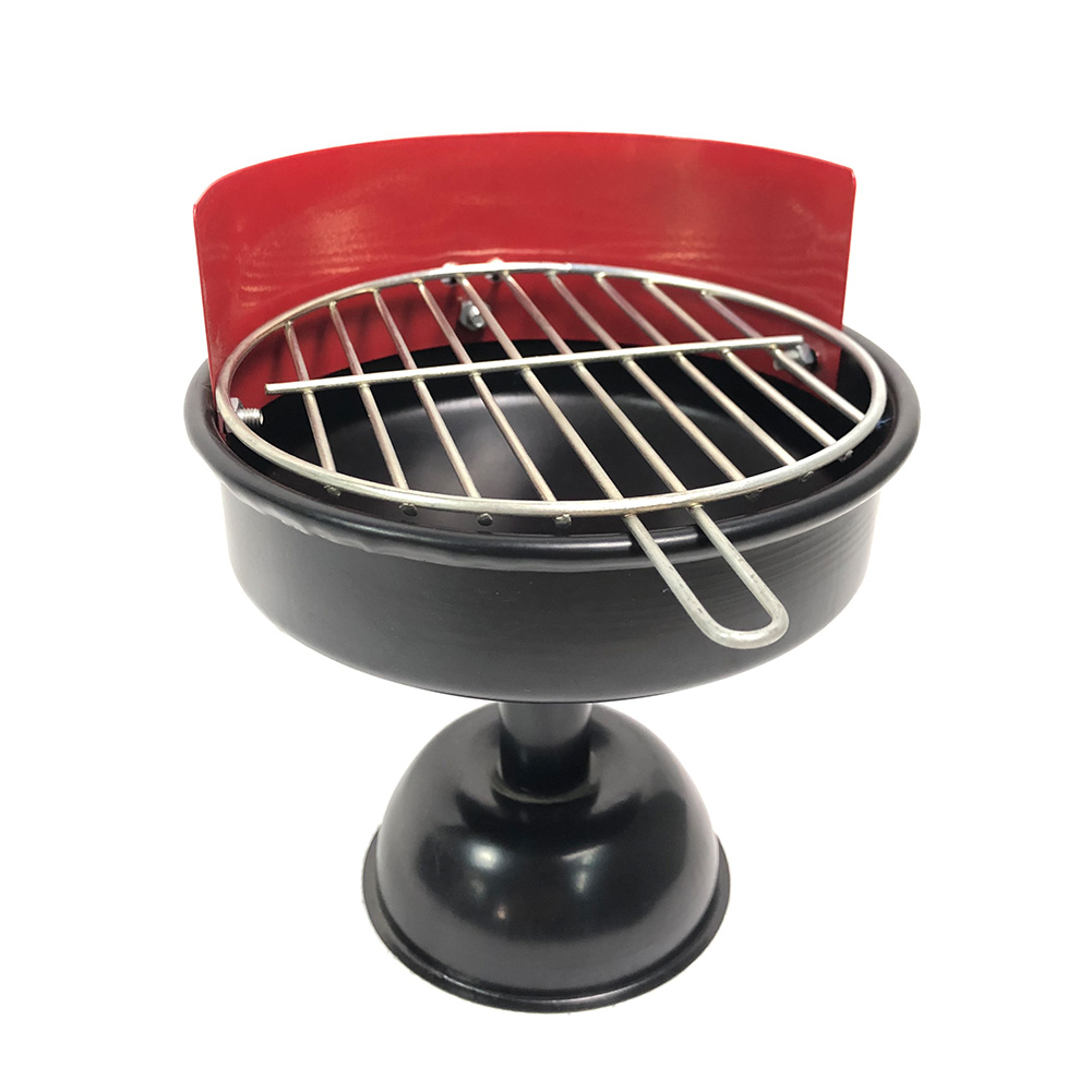 Aschenbecher Mini BBQ Grill Indoor/Outdoor Metall 15 x 13 cm Bild 1