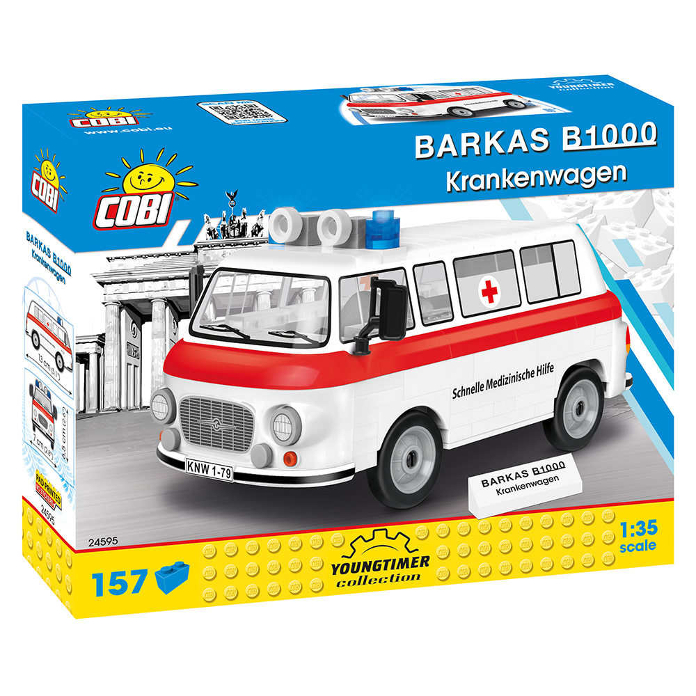 Cobi Youngtimer Collection Barkas B1000 SMH3 Krankenwagen 157 Teile 24595 Bild 1