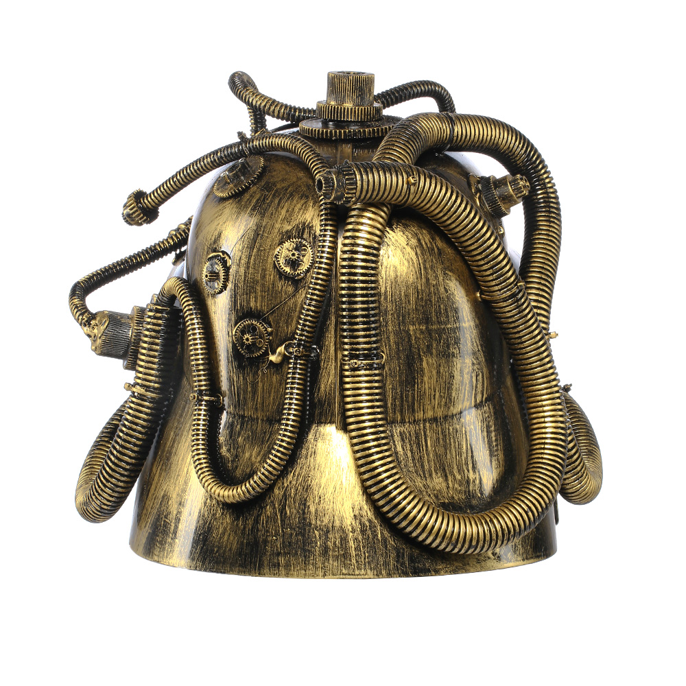 Deko Steampunk Firefighter Gashelm Goldfarben Kotte Zeller