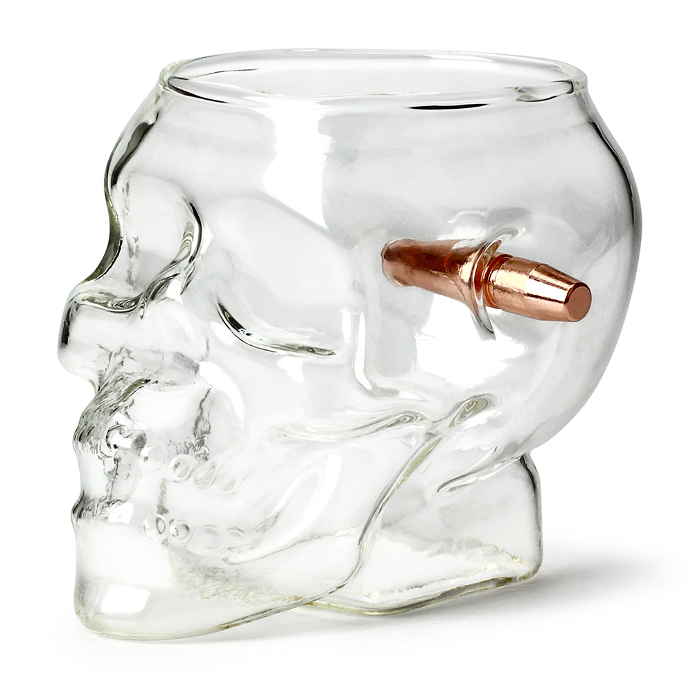 Barbuzzo Whiskeyglas Last Man Standing Skull 200ml Bild 1