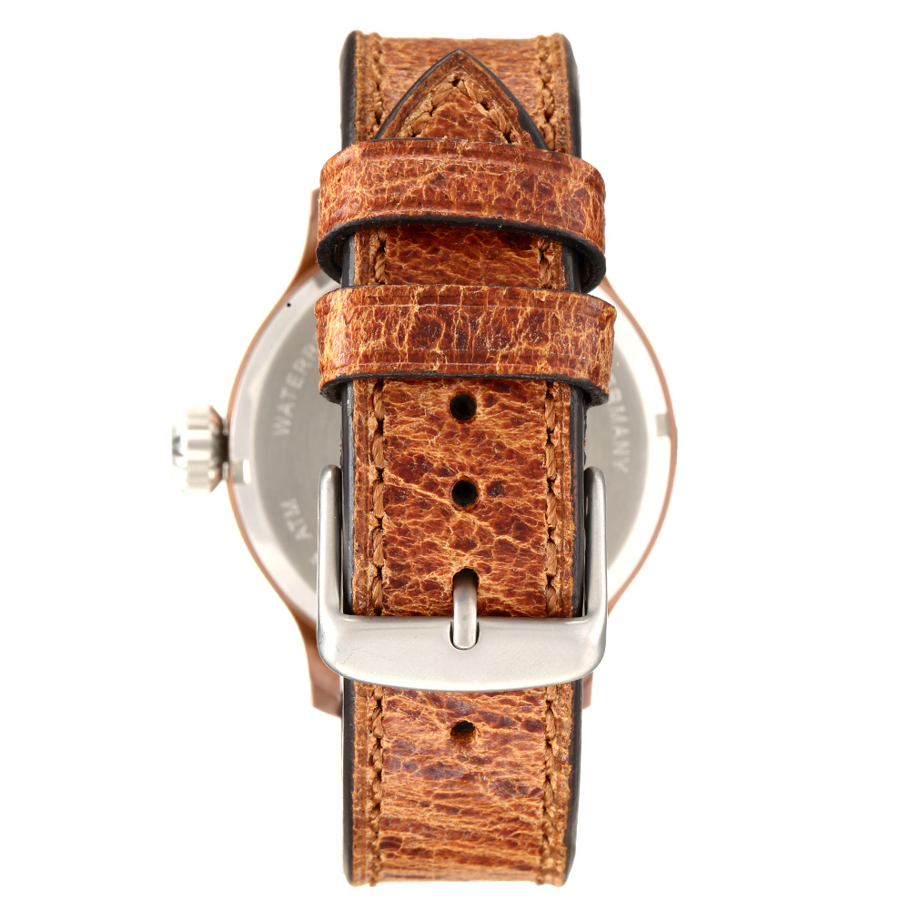 Messerschmitt Fliegeruhr Erbstck bronze mit Vintage Lederarmband Bild 1