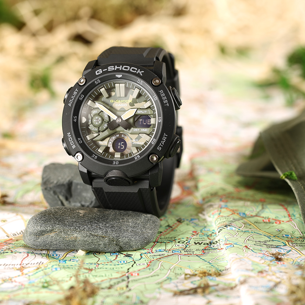 Casio G-Shock Uhr Armbanduhr GA-2000SU-1AER camouflage Bild 1