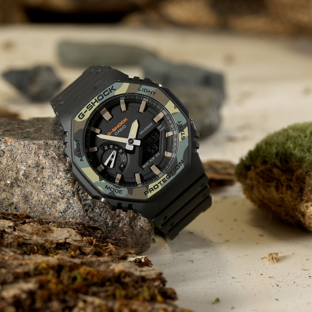 Casio G-Shock Uhr Armbanduhr GA-2100SU-1AER camouflage Bild 1