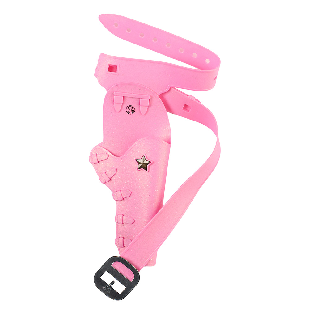 Jesse-James Holster und Grtel Pink fr Spielzeugpistolen