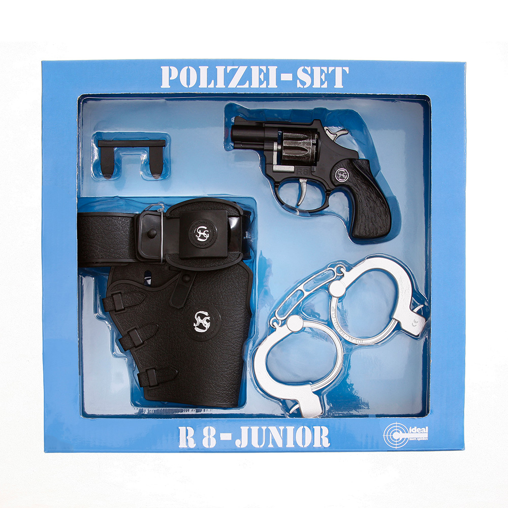 R8 Junior Polizei Set inkl. Spielzeugrevolver 8-Schuss