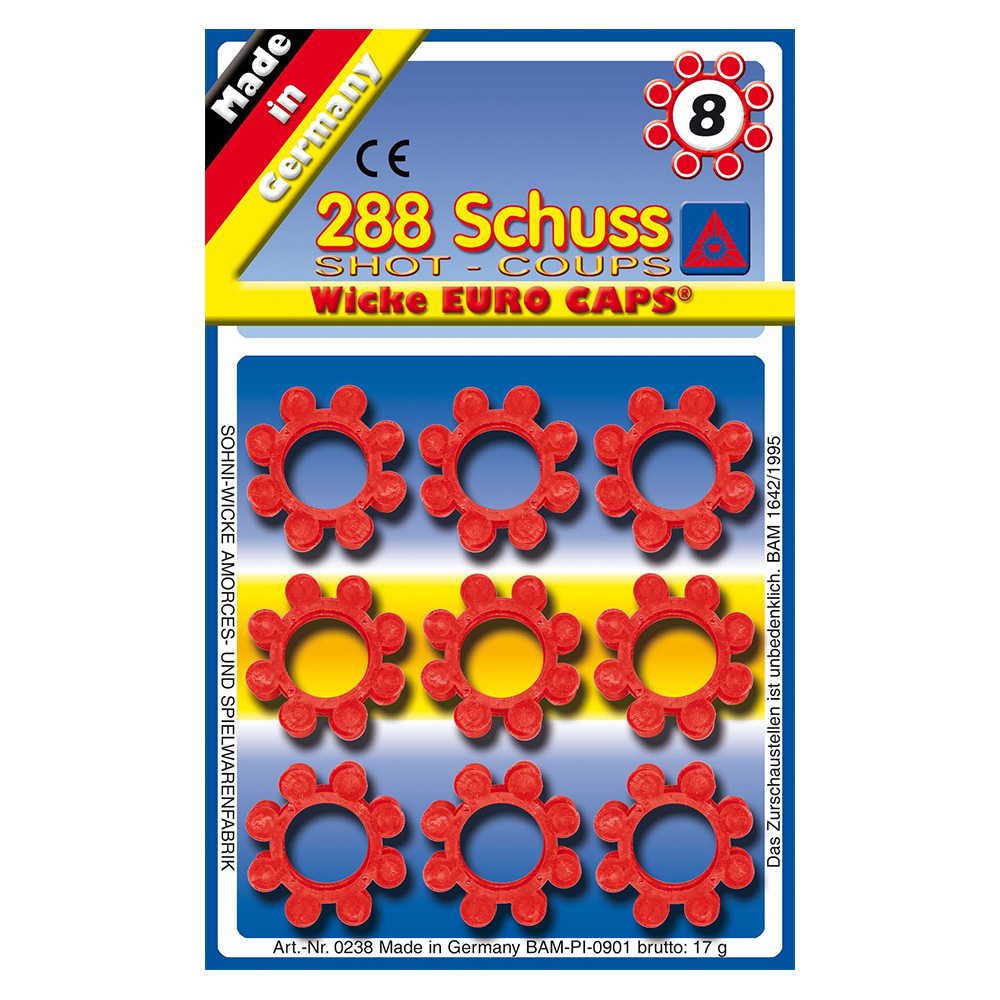 8-Schuss Ring Munition fr Spielzeugpistolen 288 Schuss