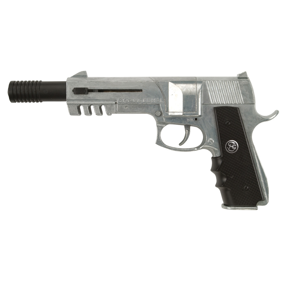 Sky Marshall Spielzeugpistole 12-Schuss Vollmetall silber