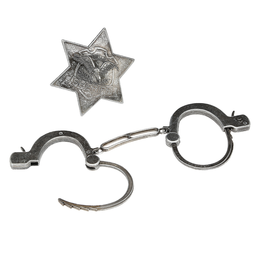 Sheriff Set Antik 2-teilig silber Bild 1