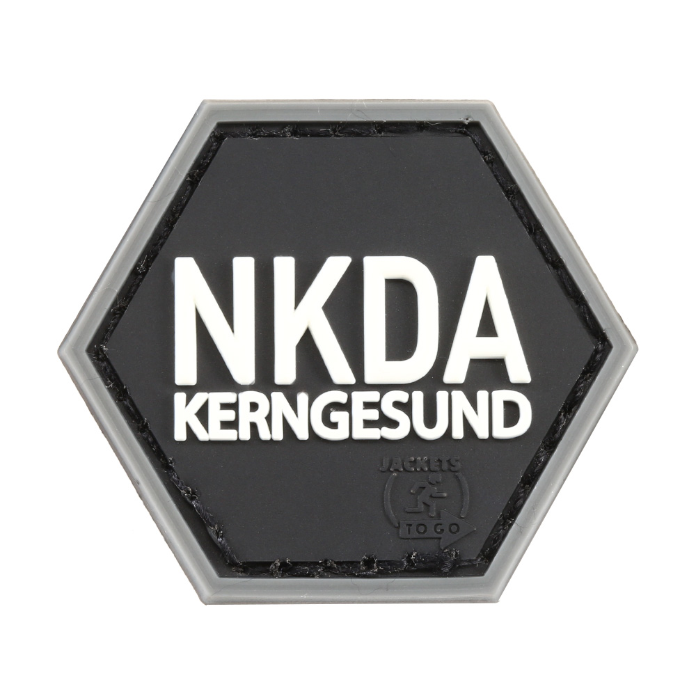 JTG 3D Rubber Patch mit Klettflche Hexpatch NKDA Kerngesund swat