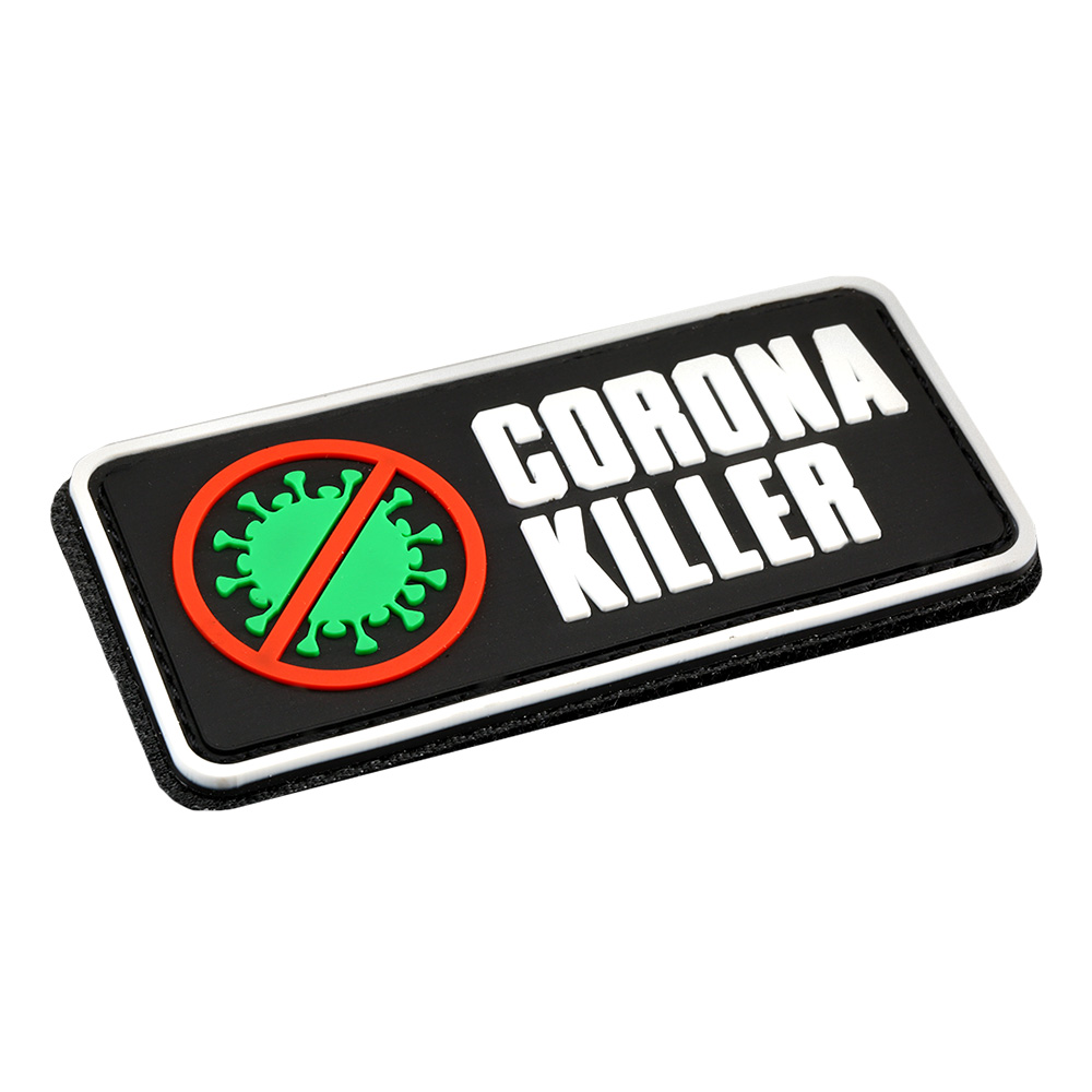 3D Rubber Patch mit Klettflche Corona Killer Bild 1