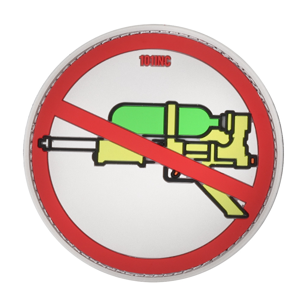 101 INC 3D Rubber Patch mit Klettflche Supersoaker fullcolor