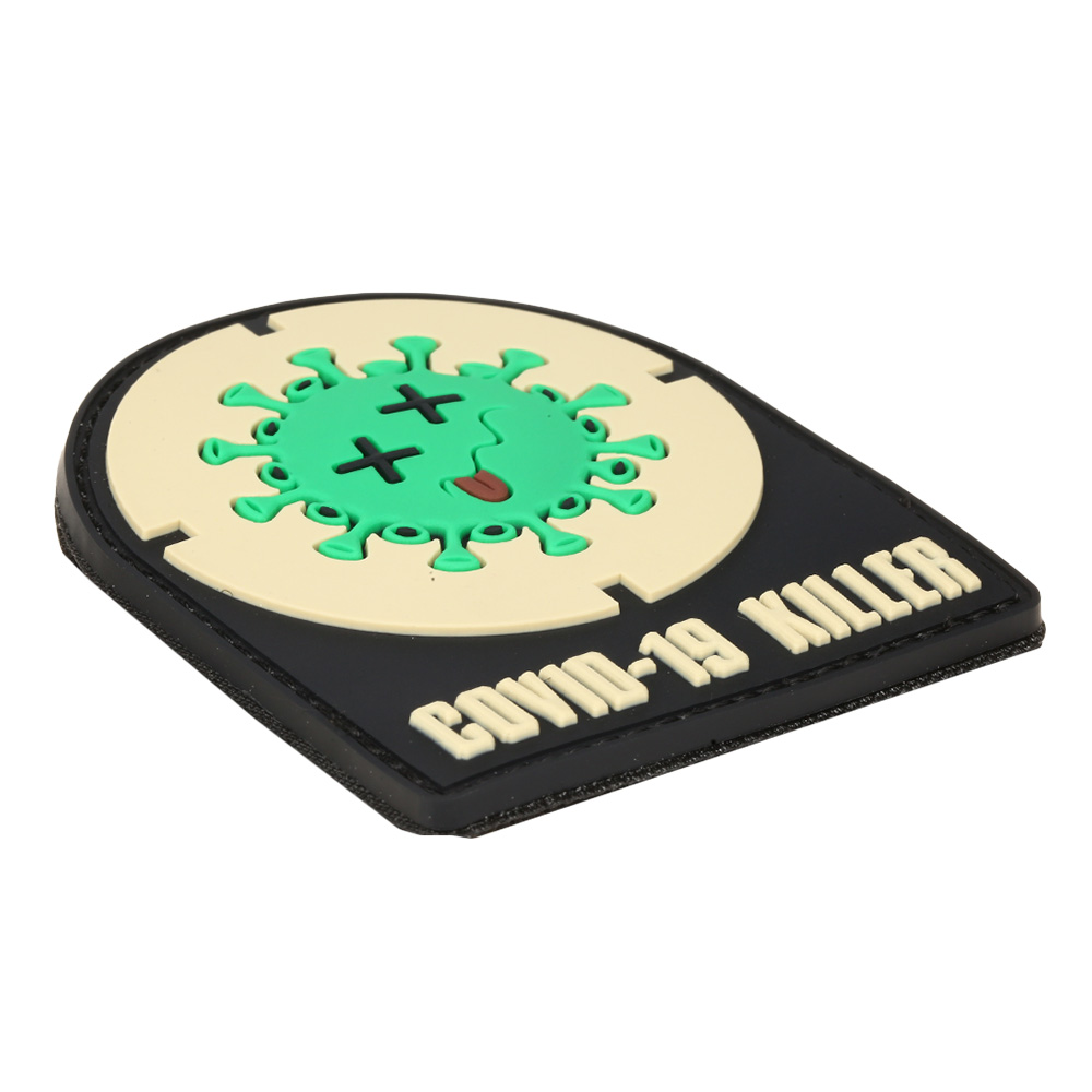 101 INC. 3D Rubber Patch mit Klettflche Covid-19 Killer fullcolor Bild 1