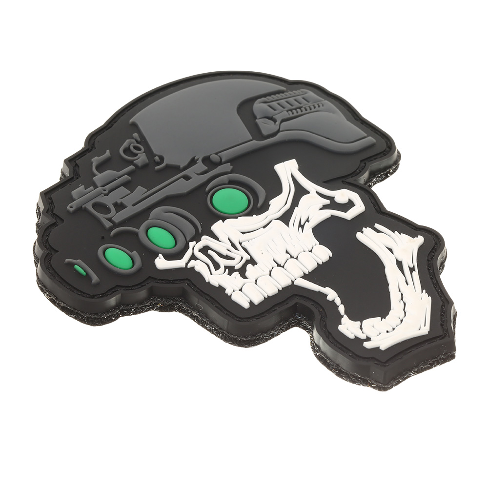 101 INC. 3D Rubber Patch mit Klettfläche Night Vision Skull fullcolor Bild 1