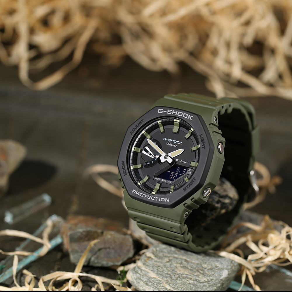 Casio G-Shock Uhr Armbanduhr GA-2110SU-3AER oliv Bild 1