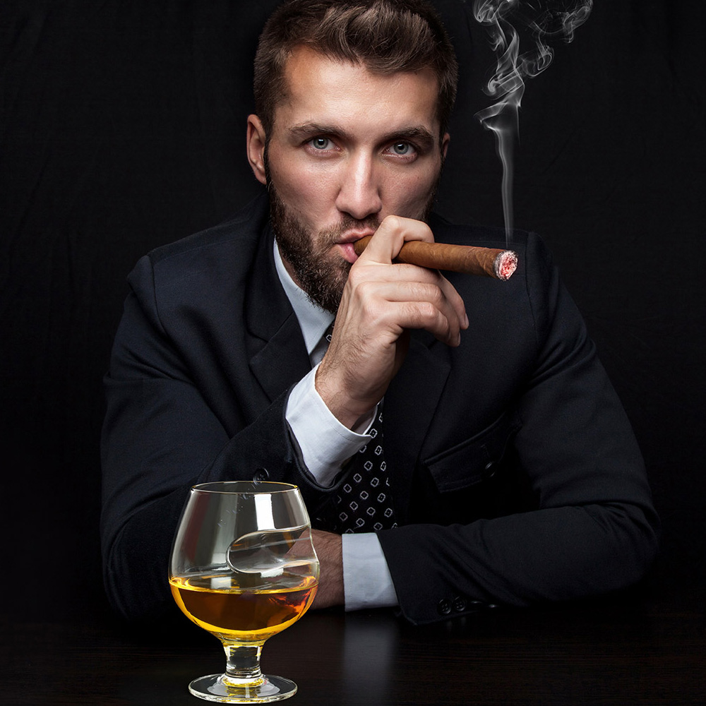 Barbuzzo Cognacglas mit Zigarrenablage 330ml Bild 2