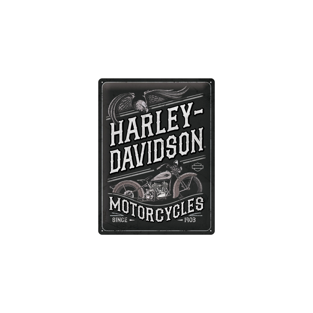 Blechschild Harley Davidson groß 30x40 cm Full Throttle Blechschilder Schild 