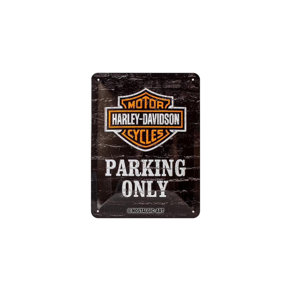 Blechschild Harley-Davidson Parking Only 15 x 20 cm