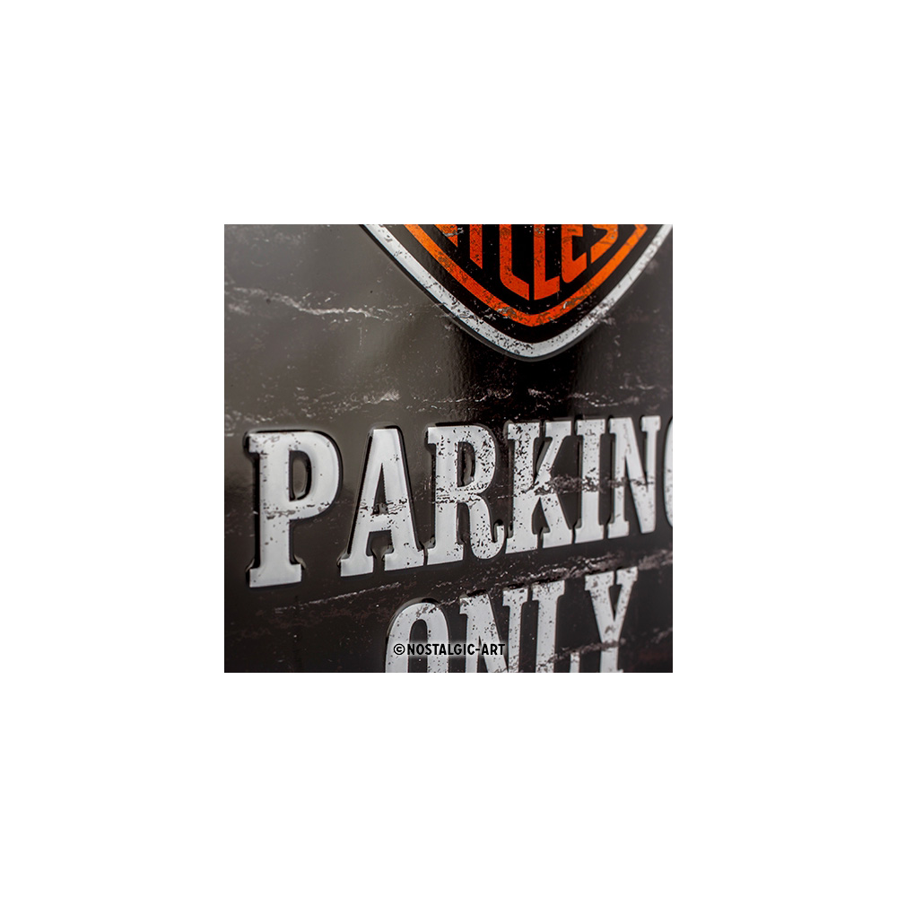 Blechschild Harley-Davidson Parking Only 15 x 20 cm Bild 1