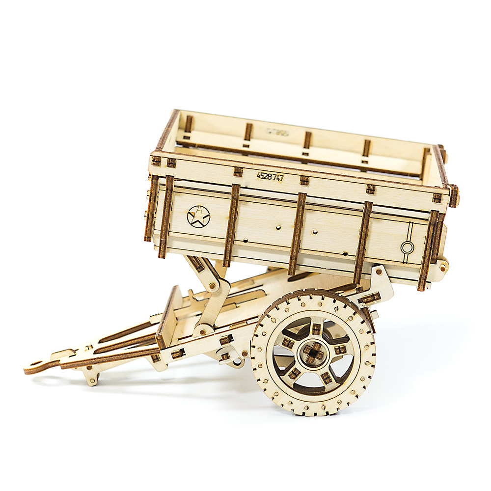 3D Holzpuzzle Anhnger fr 4X4 Jeep 119 Teile Bild 1