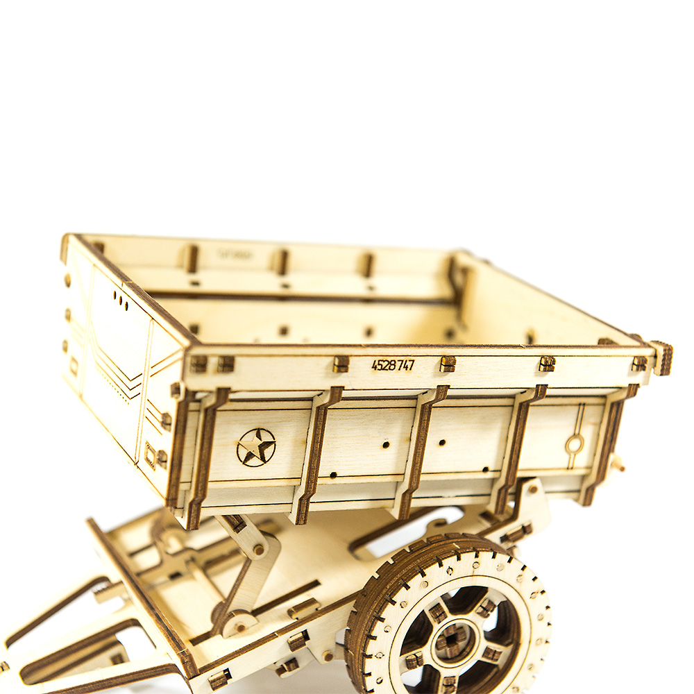 3D Holzpuzzle Anhnger fr 4X4 Jeep 119 Teile Bild 1