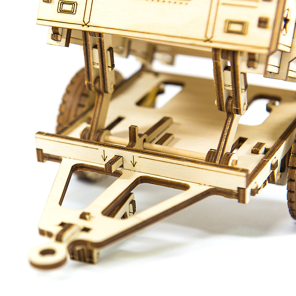 3D Holzpuzzle Anhnger fr 4X4 Jeep 119 Teile Bild 1