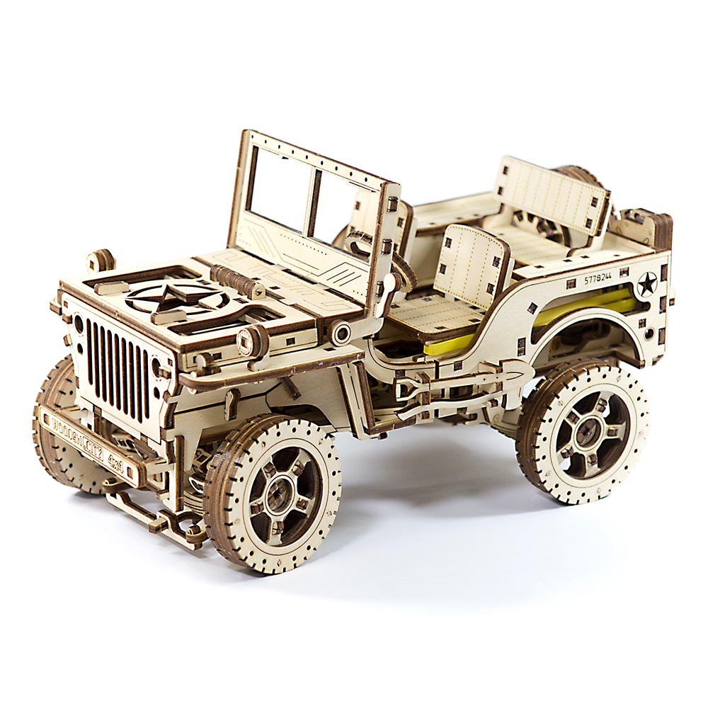 3D Holzpuzzle 4X4 Jeep 570 Teile fahrfähig